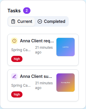 Tasks widget