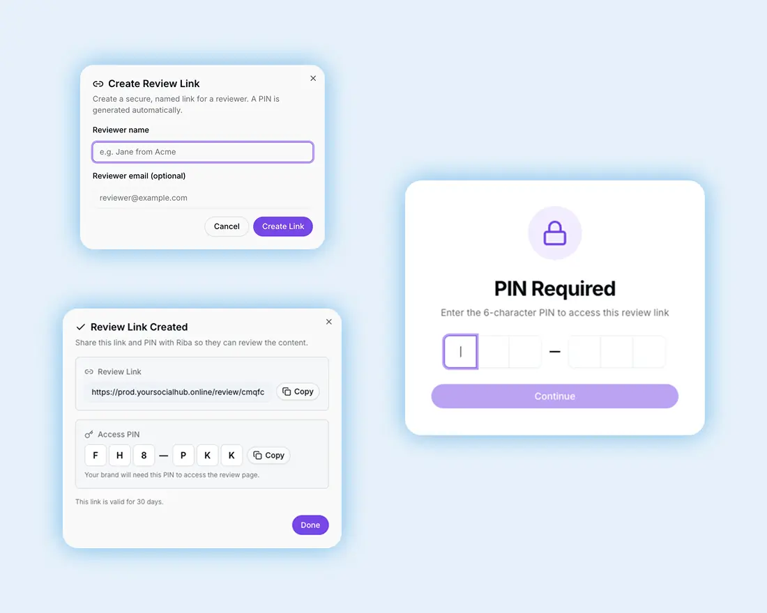 Review hub screenshot